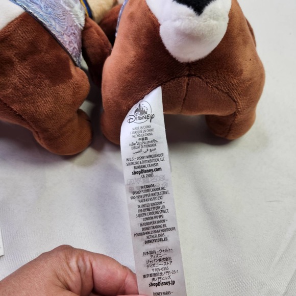 Disney Chip & Dale 50th Anniversary Brown Chipmunks Stuffed Animal Plush Toy 8" - Picture 7 of 9